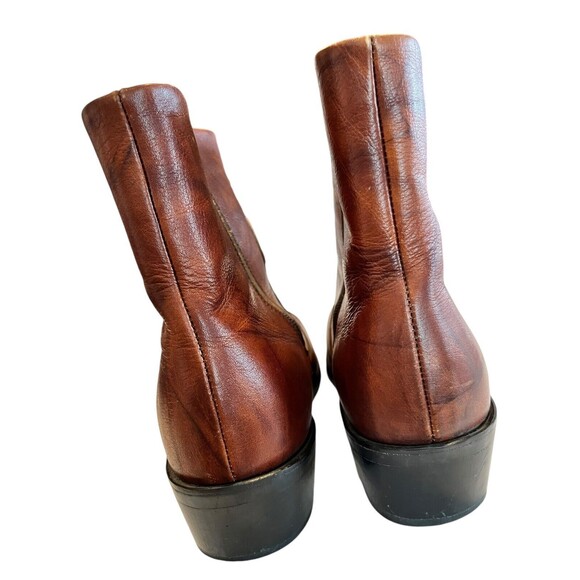 Durango Mens Leather Boots Ankle Zip Up Cowboy Western TR824 Brown Size … - Picture 6 of 11